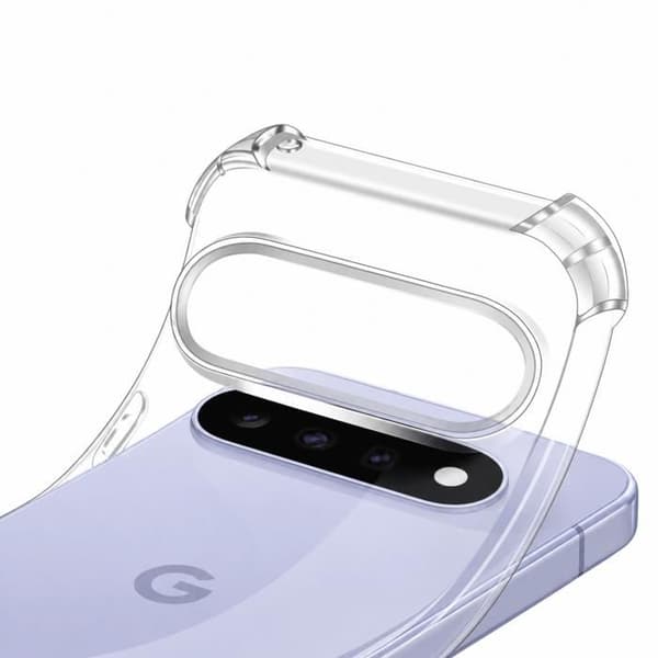 Stødabsorberende cover til Google Pixel 11 / Pixel 11 Pro og 2 hærdede glas skærmbeskyttelse Phonillico® Transparent