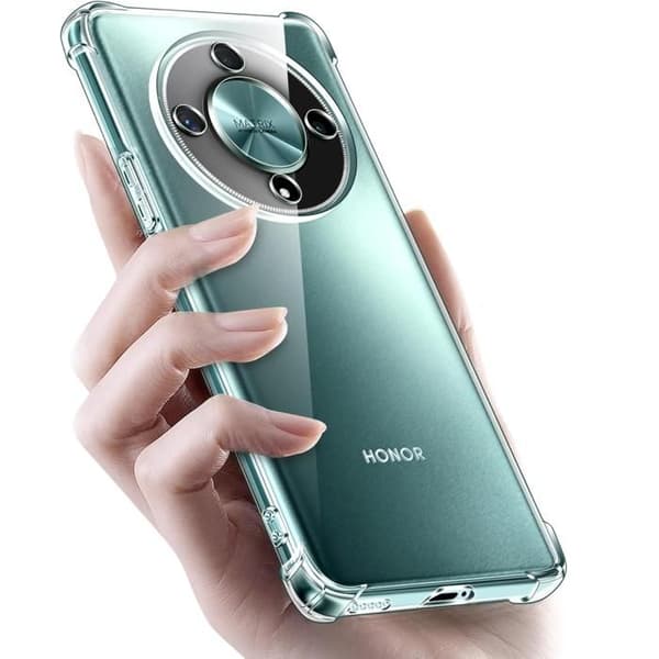 Coque til Honor Magic 6 Lite 5G - Stødabsorberende Beskyttelse TPU Blød Gennemsigtig Phonillico® Transparent