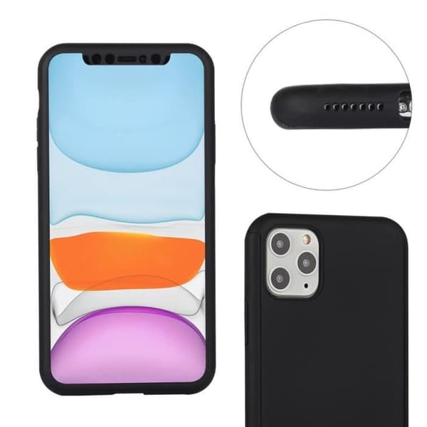 Coque - PHONILLICO - iPhone 11 PRO MAX - Silver - Heltäckande skydd - Härdat glas Pengar