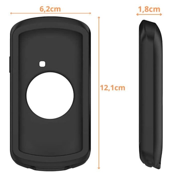 Coque Garmin Edge 1040 - Pehmeä Musta Silikoni Suojakotelo Phonillico®