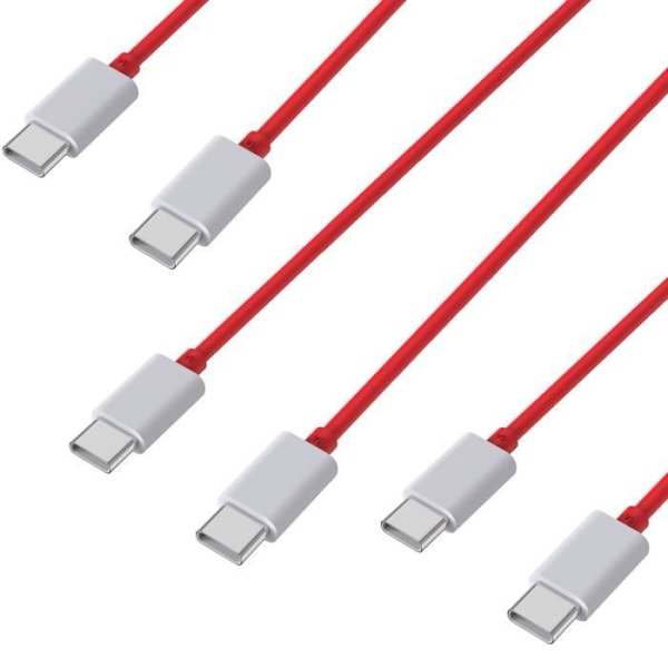 Lot 3 Nopea latauskaapeli USB-C USB-C 1m OnePlus 11-10 Pro-8 Pro-8-7T Pro-6T-5T-Nord CE 3 Lite-Nord CE 2-Nord 2T Phonillico®