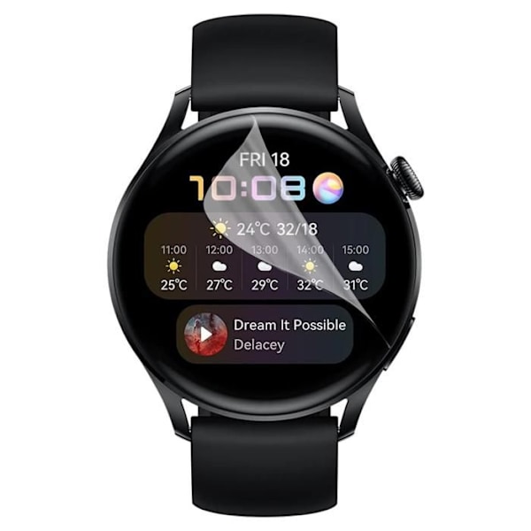 Huawei Watch 4:n näytönsuojus [Paketti 6] Kestävä, erittäin ohut muovinen suojakalvo Phonillico Transparent
