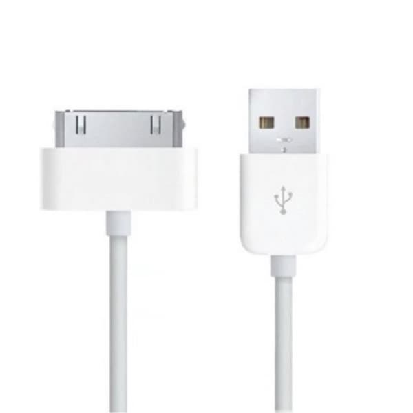 Kabel 1M + Hvidt Stik til iPad 1 - 2 - 3 - Phonillico® Vit