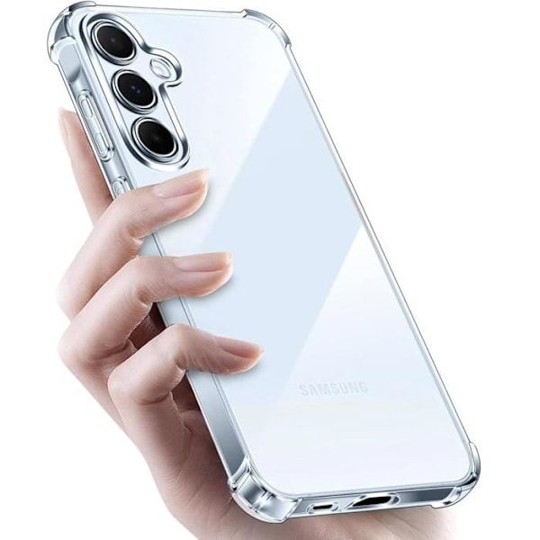 Coque Antichock - Phonillico® - Samsung Galaxy A35 5G - TPU Mjuk - Transparent - Förstärkt Skydd Transparent