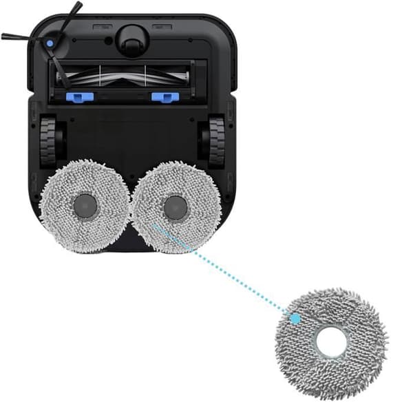 Pak tilbehør til Ecovacs Deebot X2 Deebot X2 OMNI Deebot X2 PRO - Støvsugerpose [Sæt 8] Mikrofiberklud [Sæt 4]