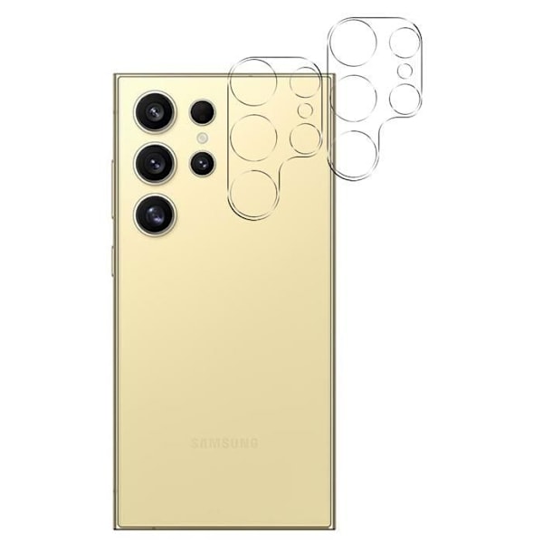 Beskyttelseskamera - Phonillico® - Samsung Galaxy S24 ULTRA - Tempereret glas - Pakke med 2 - Ridsefrit Transparent