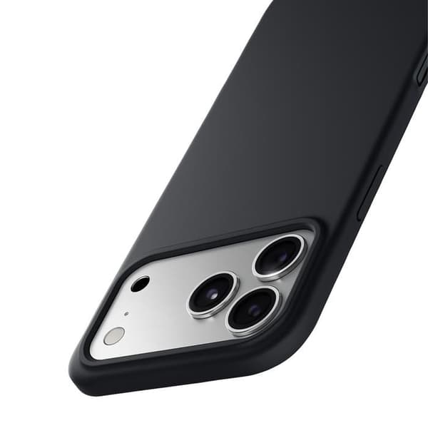 Coque Sort for iPhone 17 PRO og 2 Tempered Glass Screen Protectors Phonillico® Svart
