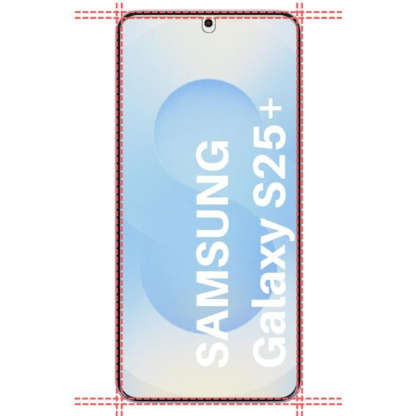 Härdat glas - Phonillico - Samsung Galaxy S25 PLUS - Pack om 4 - Repellerande - Transparent Transparent