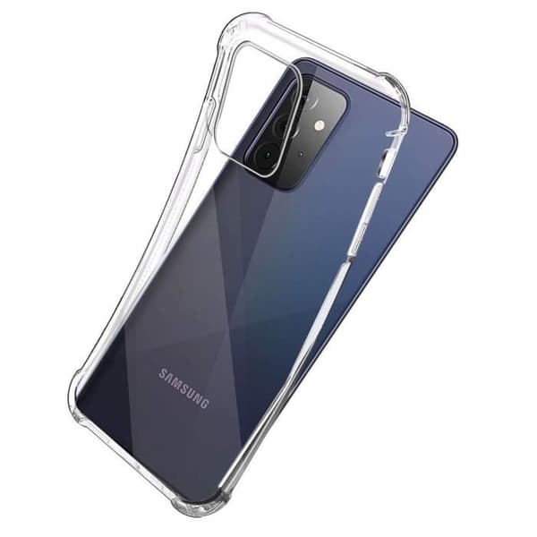 Coque Antichoc Silicone Transparent til Samsung A72 - Phonillico® Transparent