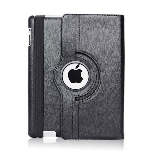 Coque Rotative 360 Sort for Apple iPad AIR 1 / AIR 2 - Housse Etui Beskyttelse Elastisk Lukning Phonillico®