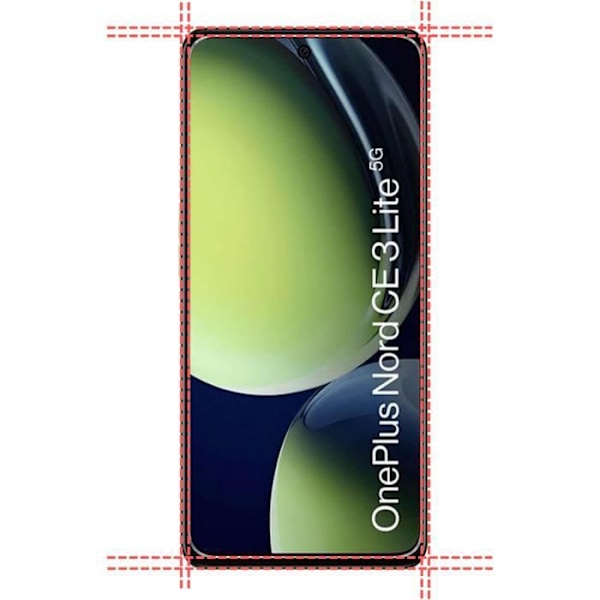 OnePlus Nord CE 3 LITE 5G: Panssarilasi [Paketti 4] Näytön Suojakalvo Phonillico® Transparent