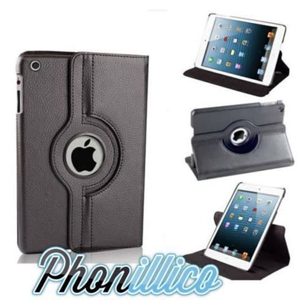 Coque - Phonillico - iPad Mini 1/2/3 - Rigide 360° - Multi-positioner - Elastisk Svart