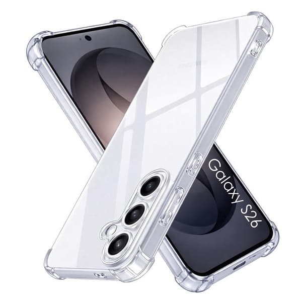 Cover til Samsung Galaxy S26 - Stødabsorberende Beskyttelse TPU Blød Transparent Phonillico® Transparent