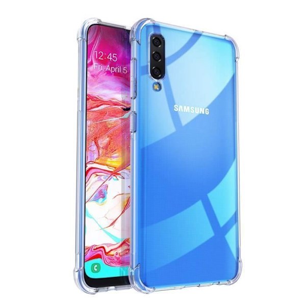 Skydd för Samsung Galaxy A70 - Transparent TPU Gel Silikon Mjukt Stötabsorberande [Phonillico®]