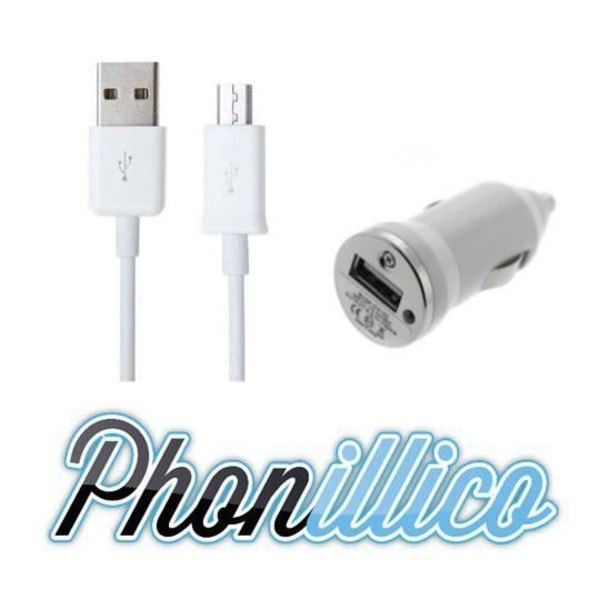 Auton laturin USB-kaapeli, yhteensopiva Samsung S4 Mini Vit