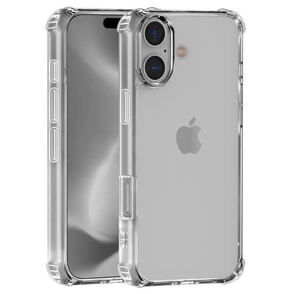 Coque Antichoc til iPhone 16 - Beskyttelse af blød transparent silikone Phonillico® Transparent