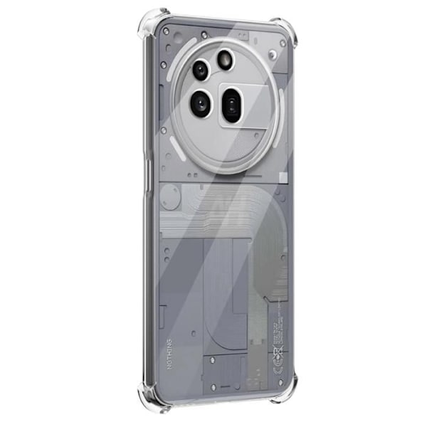 Coque pour Nothing Phone 3a Pro - Phonillico® - Iskunkestävä - Pehmeä - Läpinäkyvä - Muovi Transparent