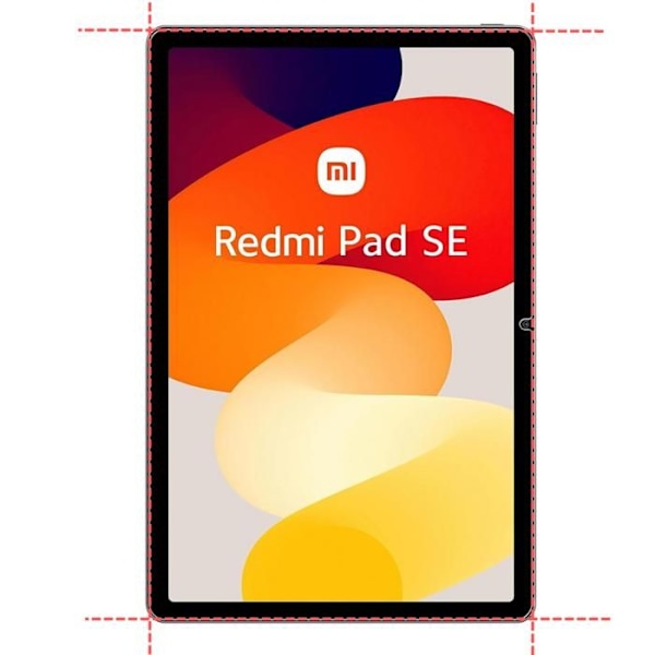 Skærmbeskyttelse - Xiaomi - Redmi Pad SE - Silikoneetui - 2 Styk Hærdet Glas - Forstærket Beskyttelse