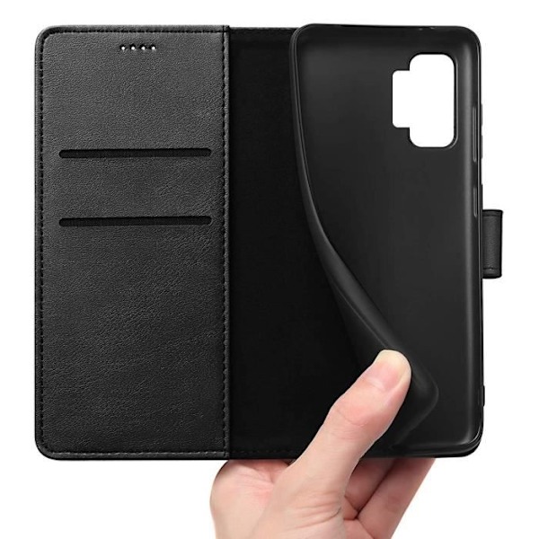Coque til Samsung A32 5G - Sort Pung Med Magnetisk Klap til Kortopbevaring [Phonillico®]