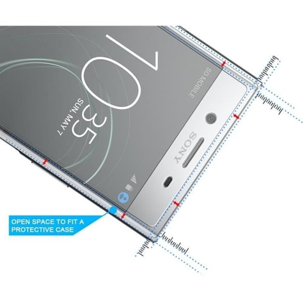 Skærmbeskyttelsesfilm - Phonillico® - Sony Xperia XZ PREMIUM - Pakke med 2 - Ultra modstandsdygtig - Anti-ridser