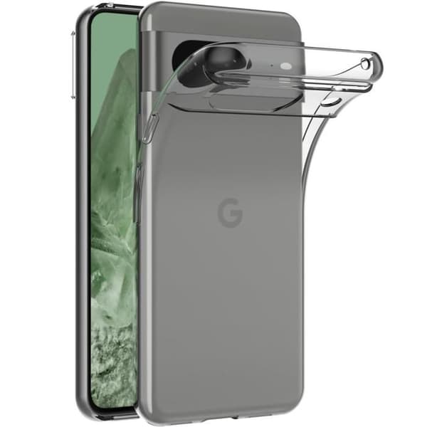Coque TPU Läpinäkyvä Google Pixel 8a:lle - Silikoni Geeli Suoja Ultra Ohut Phonillico Transparent