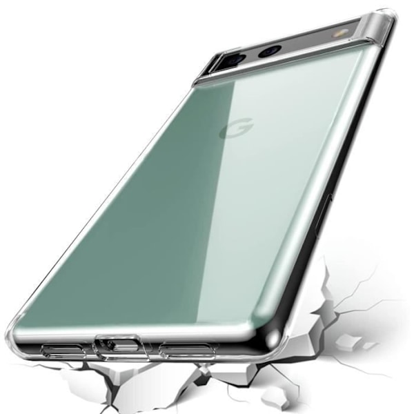 Skal till Google Pixel 6 - Silikongel TPU Transparent Skydd Mjukt Ultratunt Phonillico® Transparent