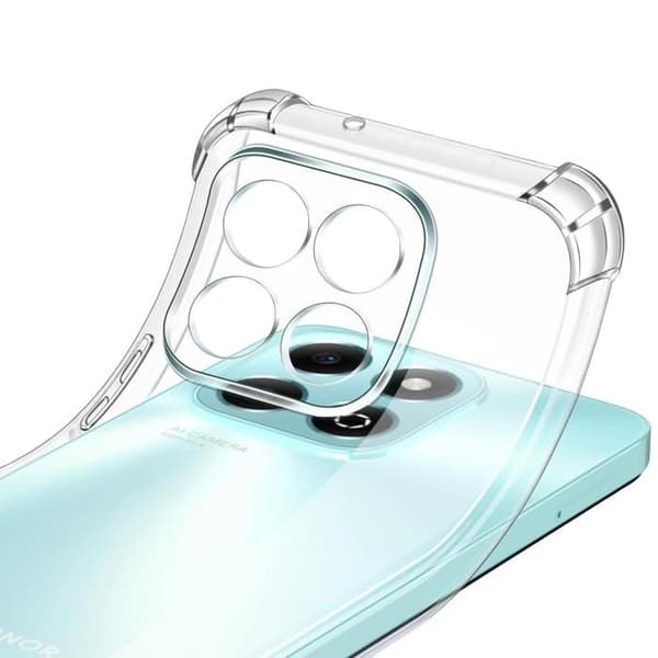 Coque til Honor X6b - Stødsikker Beskyttelse Transparent Silikone Phonillico® Transparent