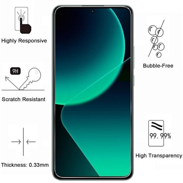Chock-skydd - Phonillico - Xiaomi 13T/13T PRO - Mjuk silikon - Transparent - Repelleresistent Transparent