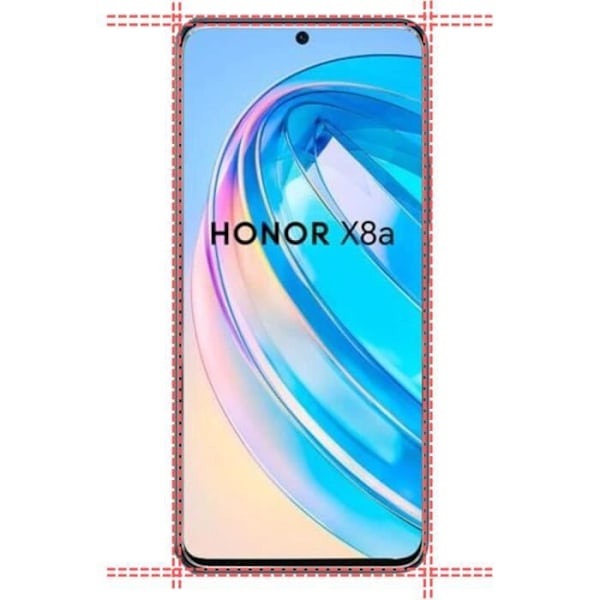 Jäykistetty lasi Honor X8A:lle [Paketti 2] Näytönsuojakalvo Phonillico®