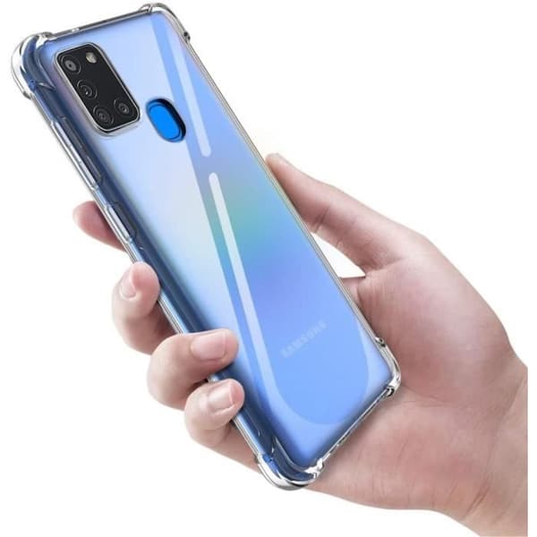 Coque Antichok Silikone Transparent til Samsung Galaxy A21S Phonillico® Transparent