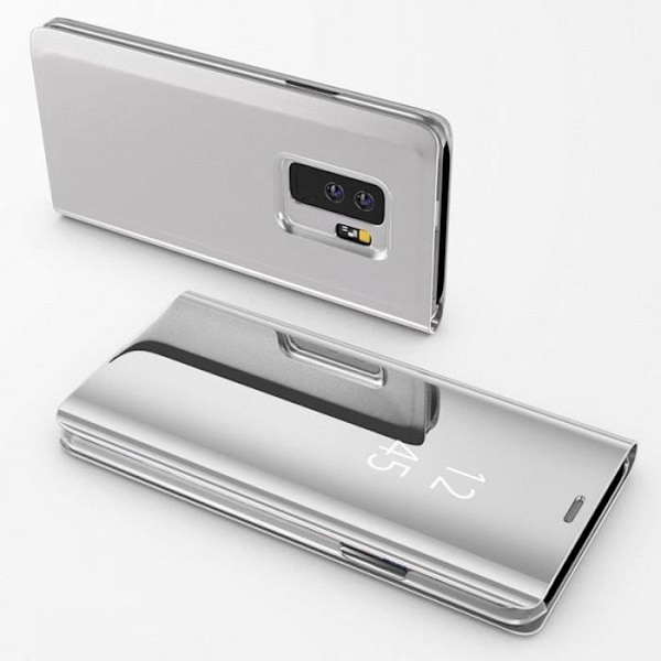Coque Rabat Spejl Sølv til Samsung Galaxy A10 - Coque Housse Etui Case Beskyttelse Clear View [Phonillico®]
