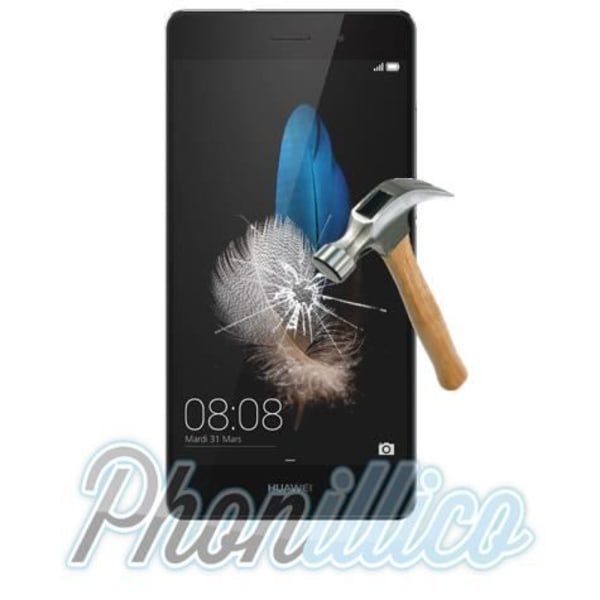 Suojakalvo - Phonillico® - Huawei P8 LITE - Karkaistu lasi - Naarmuuntumaton - Helppo asentaa Transparent