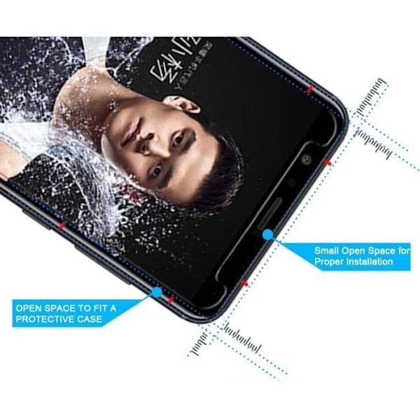 Skärmskyddsfilm - Phonillico® - Huawei HONOR 7X - Paket med 2 - Härdat glas - Repistent