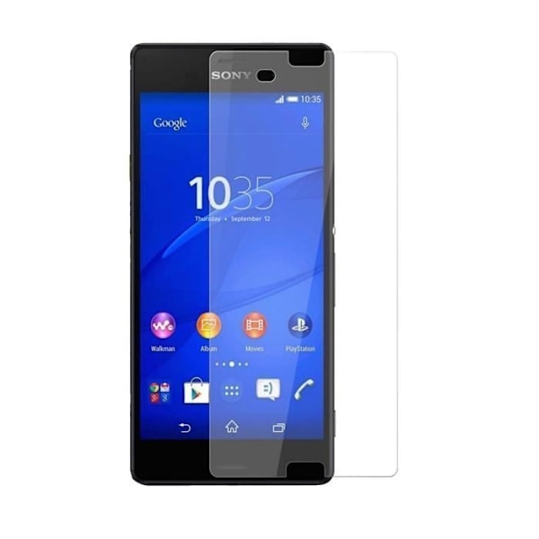 Elokuvan lasisuoja näyttö - Phonillico® - SONY XPERIA M4 AQUA - Karkaistu lasi - Naarmuuntumaton - Pakkaus 1 Transparent