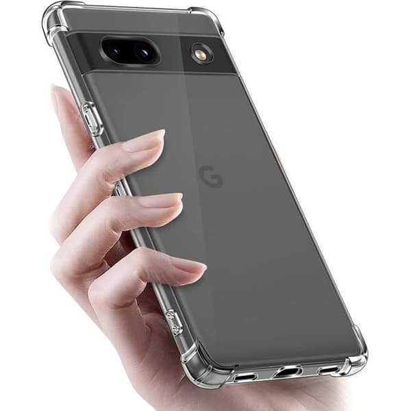 Coque til Google Pixel 7a - Stødabsorberende TPU Blød Transparent Phonillico® Transparent