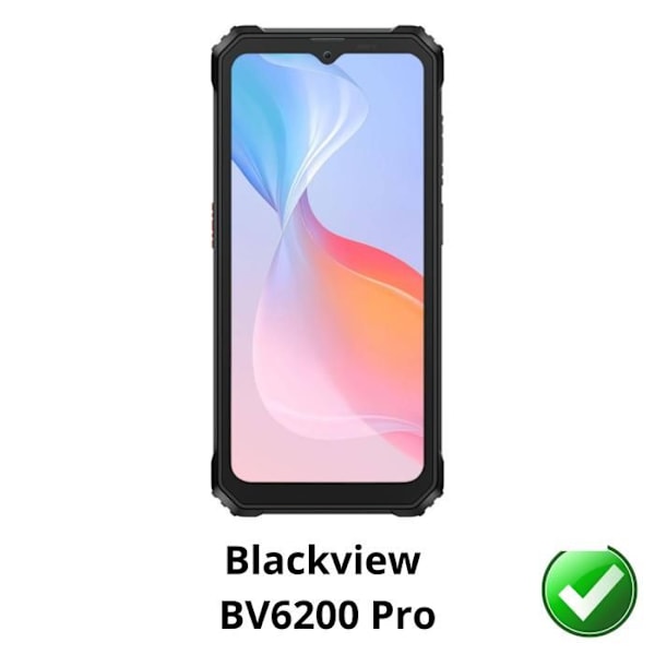 Skärmskydd - Phonillico - Blackview BV6200 Pro - Paket med 2 - Ultra tunn - Rep-resistant Transparent