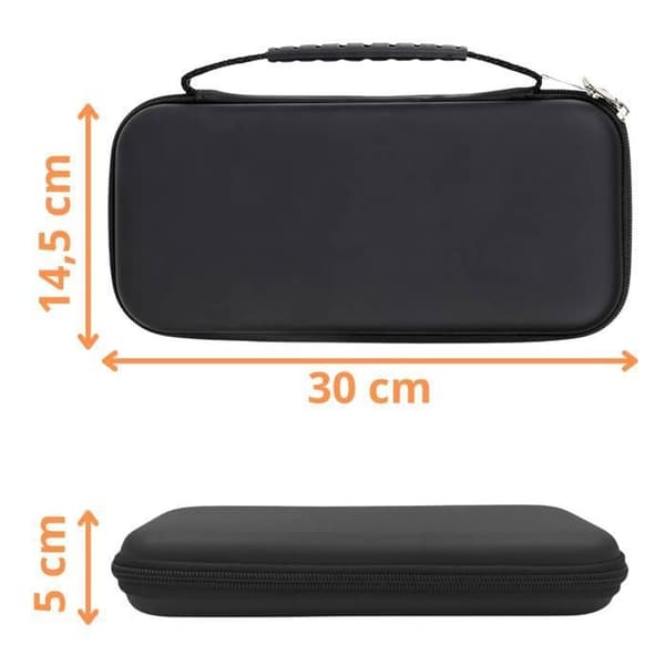 Etui til Nintendo Switch 2 - Sort transportpouch til opbevaring med kortpladser til spil Phonillico® Svart