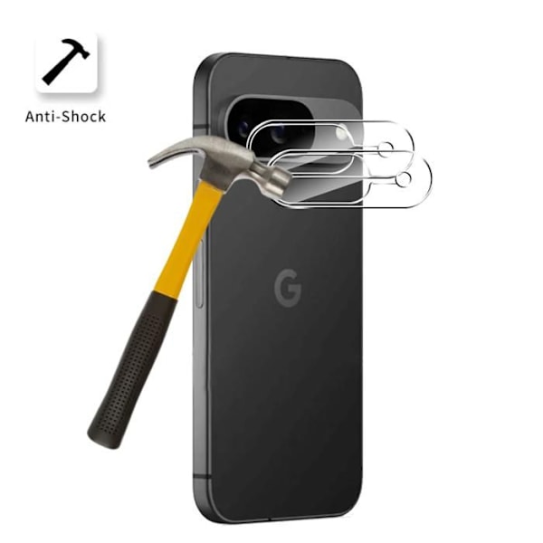 Härdat Glas - Phonillico® - Google Pixel 9 - Paket med 2 - Skydd för Bakre Kamera - Transparent Transparent