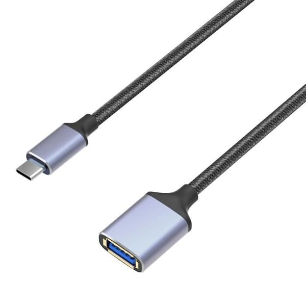 USBC-C til USB 3.0 OTG-adapter kompatibel med tablet, smartphone og computer til USB-nøgle, controller, eksternt drev, keyboard, mus