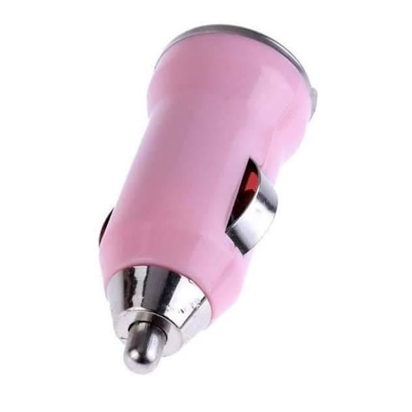 [Kompatibel iPhone XSMAX-XR-XS-X-8PLUS-8-7PLUS-7-6PLUS-6-5-SE] Bilstickladdare Rosa [Phonillico®]