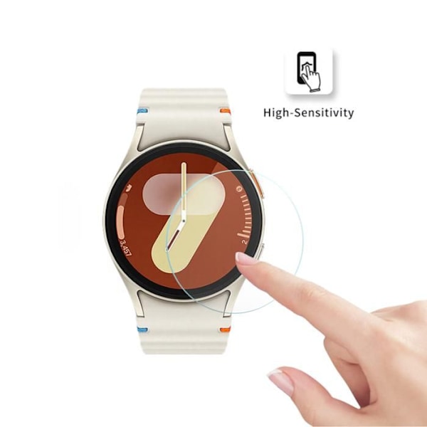 Karkaistua lasia Samsung Galaxy Watch 7 40mm [2 kpl] Näytön suojakalvo rannekellolle naarmuuntumaton Phonillico Transparent