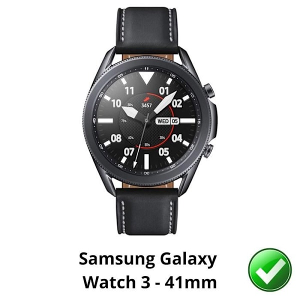 Skärmskydd för Samsung Galaxy Watch 3 - 41mm [Pack 6] Ultra Tunn Hållbar Plastfilm Phonillico Transparent