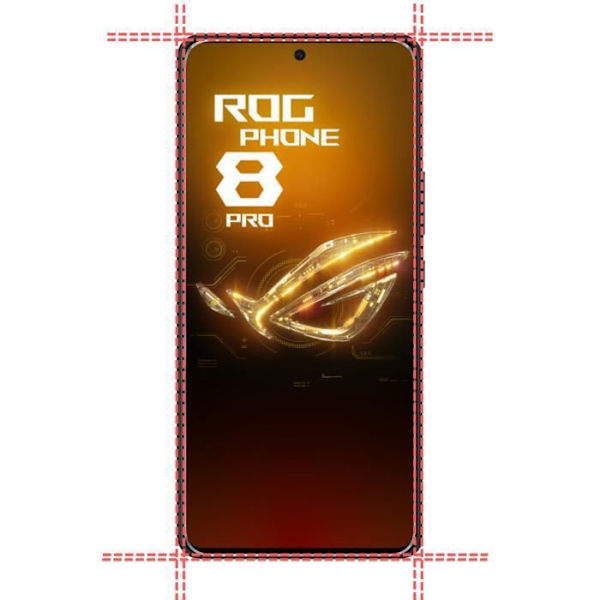 Skyddande film - Phonillico® - Asus Rog Phone 8 PRO - 4-pack - Härdat glas - Rep- och stötsäkert Transparent