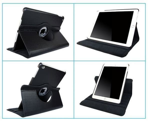 Coque Rotative 360 - Phonillico - iPad Air 11 tommer M2 2024 - Sort - Beskyttelse - Multi-positioner Svart