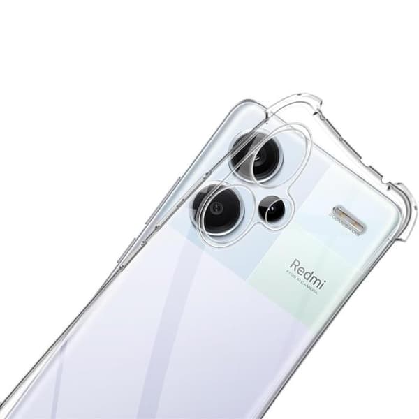 Coque - Phonillico® - Xiaomi Redmi Note 13 PRO PLUS 5G - Fleksibel - Transparent - Stødabsorberende Transparent