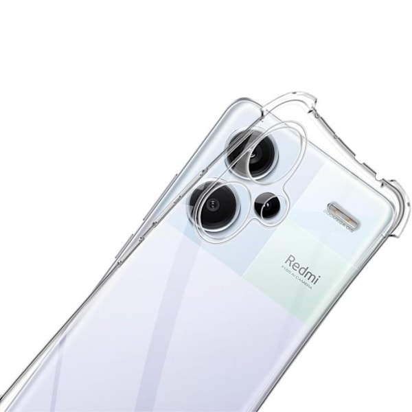 Fodral - Phonillico® - Xiaomi Redmi Note 13 PRO PLUS 5G - Mjukt - Transparent - Stötsäkert Transparent