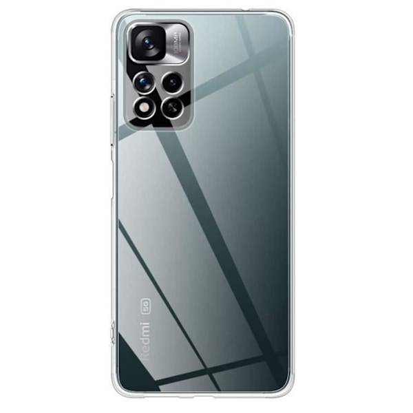 Fodral för Xiaomi Redmi Note 11 PRO+ 5G - Redmi Note 11 PRO PLUS 5G - Transparent TPU Silikon Mjukt Tunnt Skydd Phonillico® Transparent
