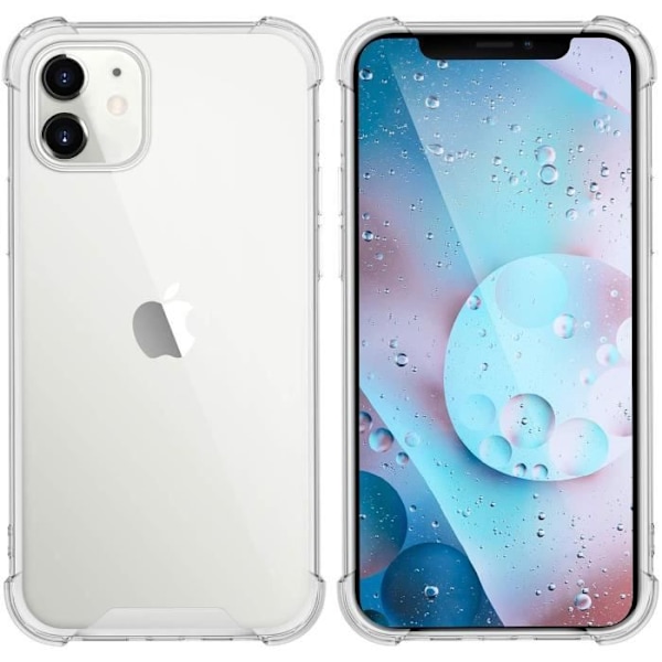 Iskunkestävä kuori iPhone 12 MINI:lle ja 2 Karkaistua Lasia Näytön Suojakalvo Phonillico®