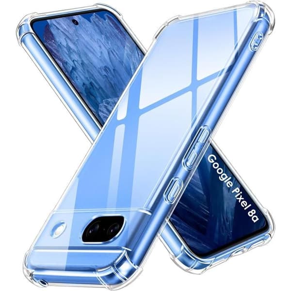 Fodral - Phonillico - Google Pixel 8a - Stötsäker - Mjukt TPU - Transparent Transparent