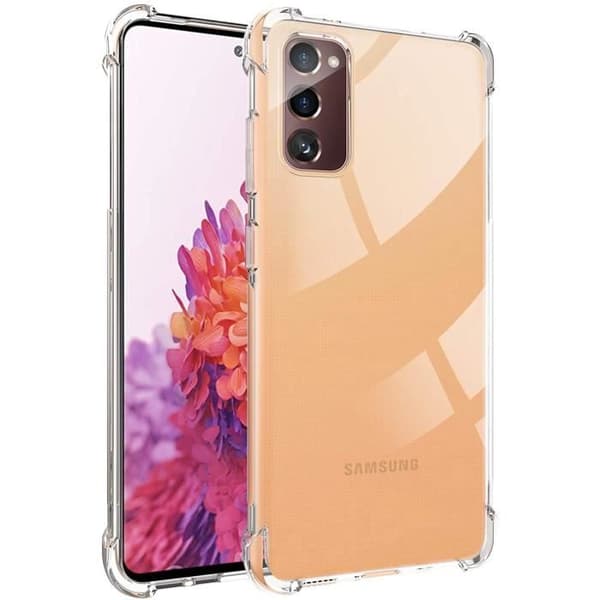 Coque Antichoc Silicone Transparent til Samsung S20 FE - Phonillico® Transparent